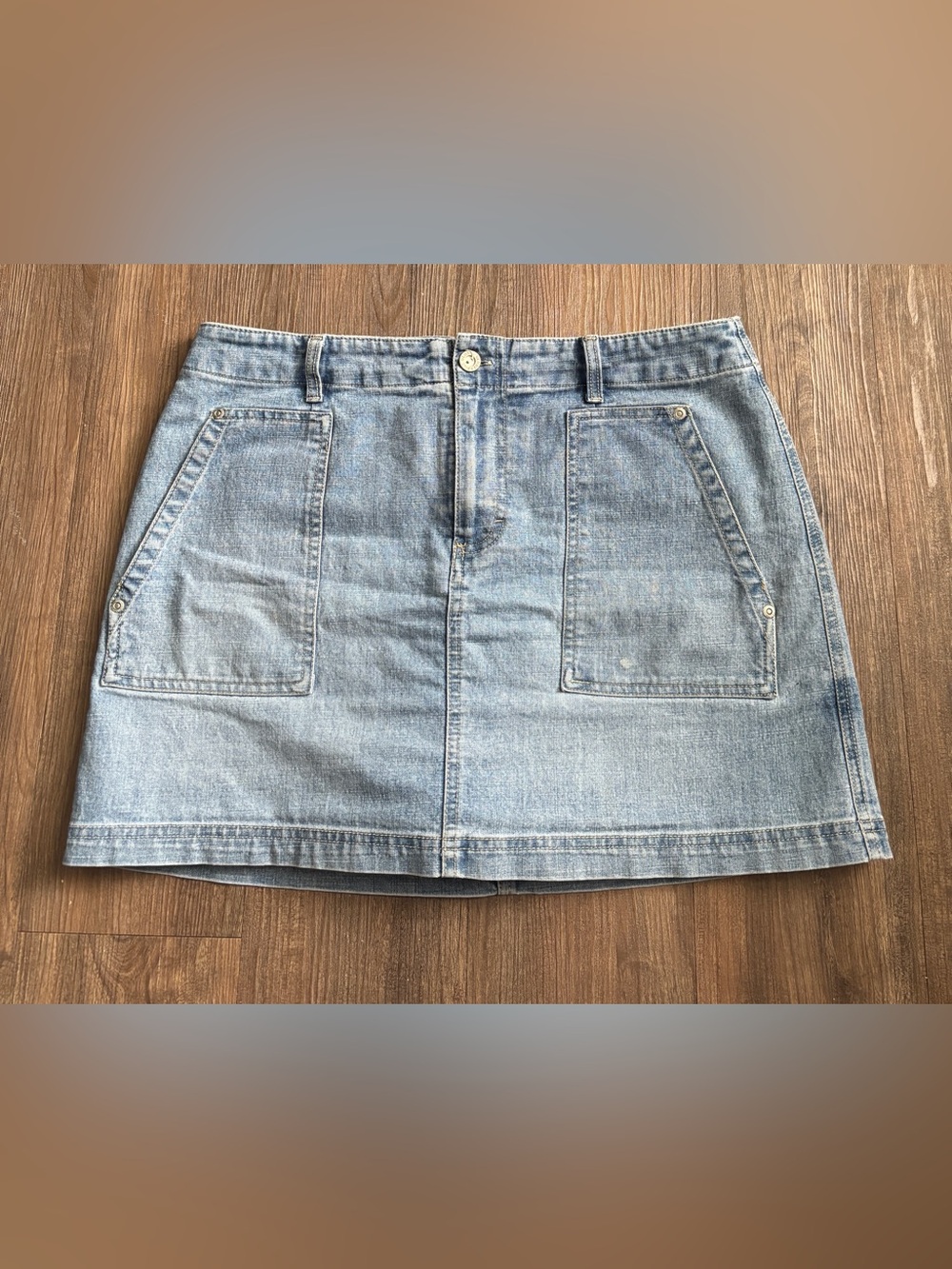 Gloria Vanderbilt Denim Skort size 12p